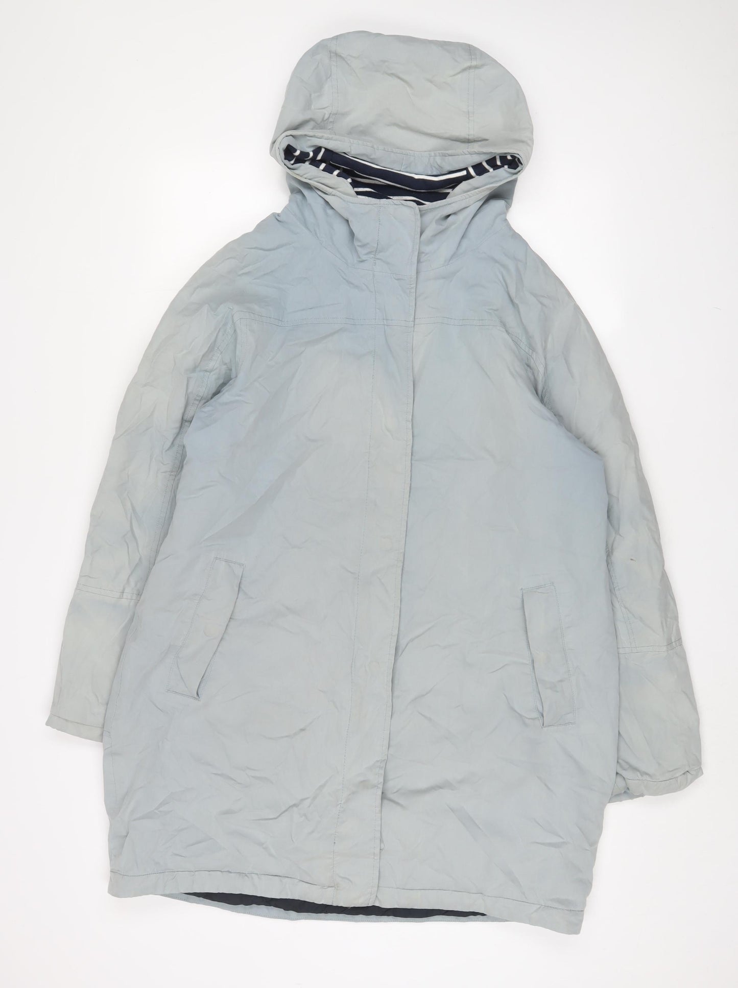 Rain Womens Blue Jacket Coat Size 14 Zip