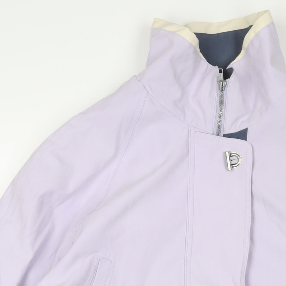 Berkertex Womens Purple Jacket Size 14 Zip