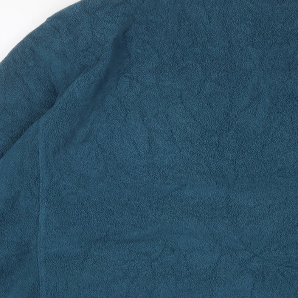 TOG24 Womens Blue Polyester Pullover Sweatshirt Size 16 Zip - Logo, Embroidered