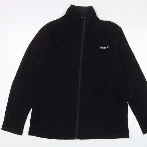 Gelert Mens Black Jacket Size L Zip - Logo, Embroidered