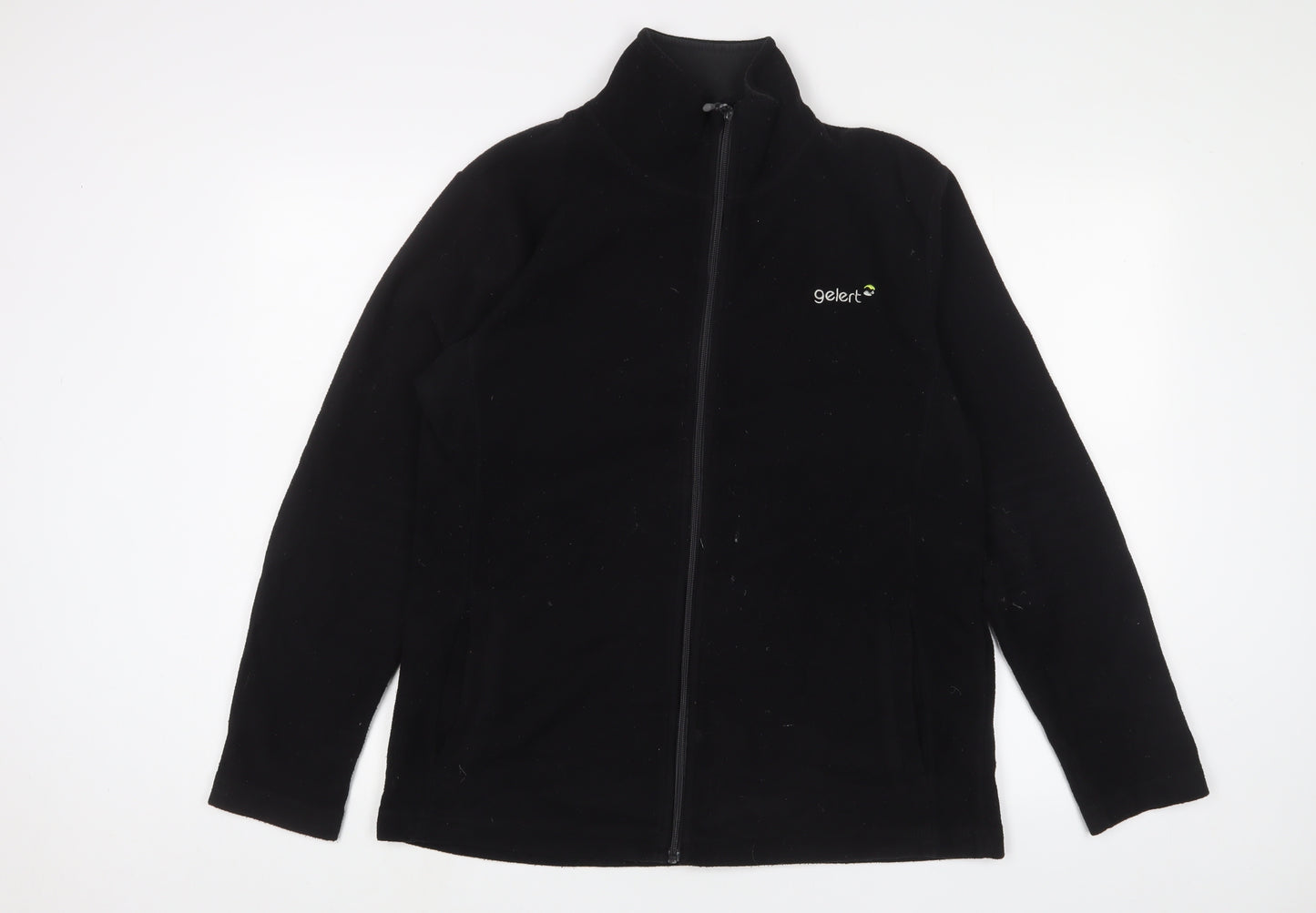 Gelert Mens Black Jacket Size L Zip - Logo, Embroidered