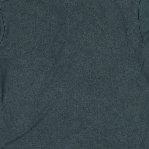 Per Una Womens Grey Cotton Jersey T-Shirt Size 8 Crew Neck