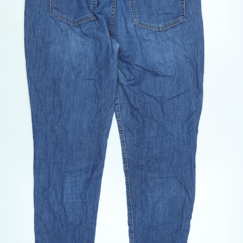 Gap Mens Blue Cotton Blend Straight Jeans Size 32 in L28 in Regular Zip