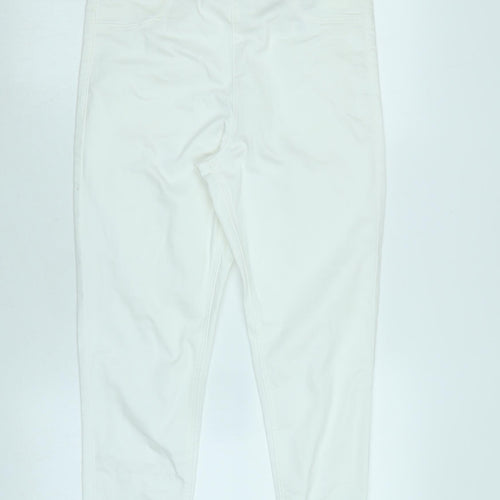 Marks and Spencer Womens White Cotton Jegging Jeans Size 12 L27 in Regular