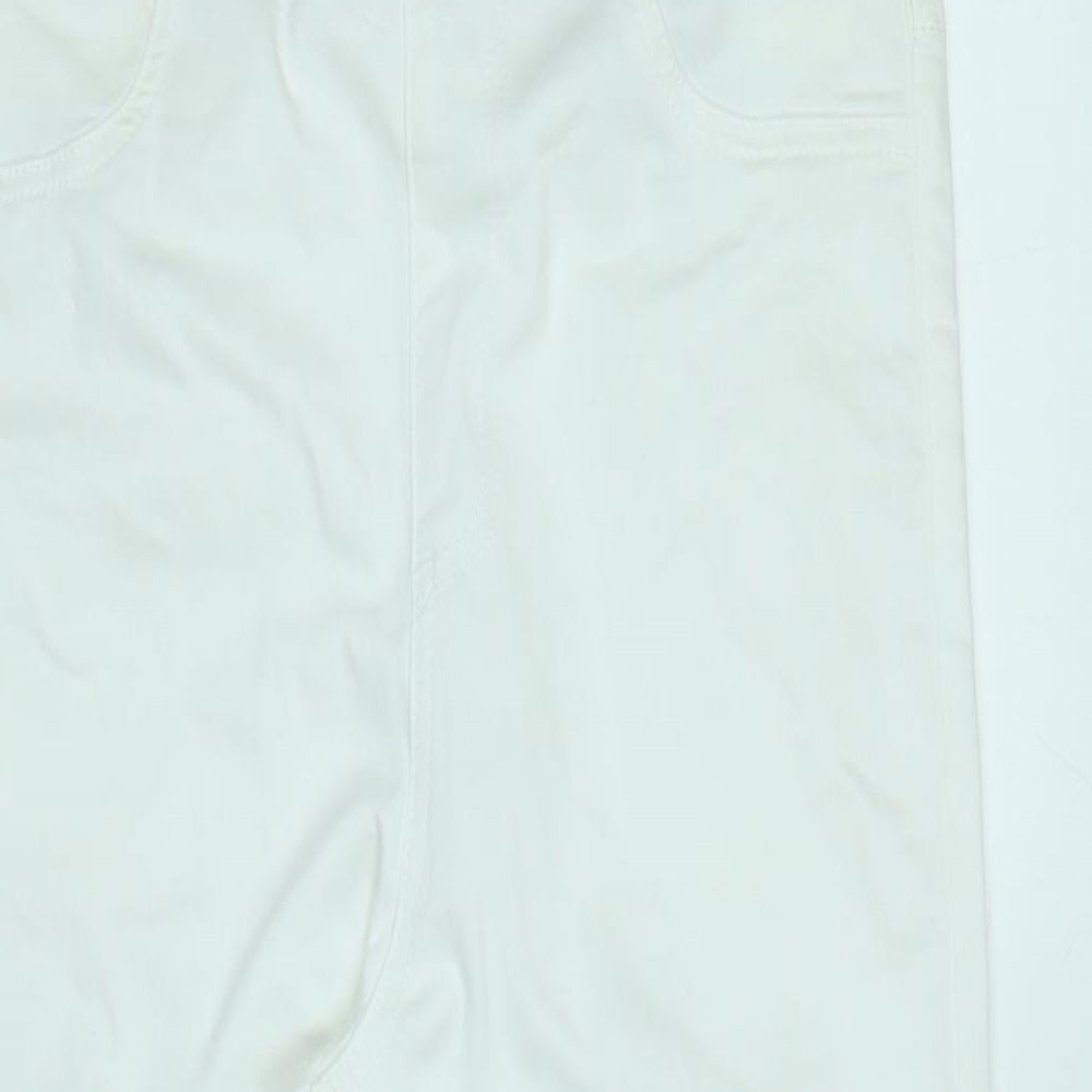 Marks and Spencer Womens White Cotton Jegging Jeans Size 12 L27 in Regular