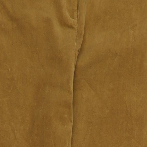 Klass Mens Brown Cotton Blend Trousers Size 34 in L29 in Regular Zip