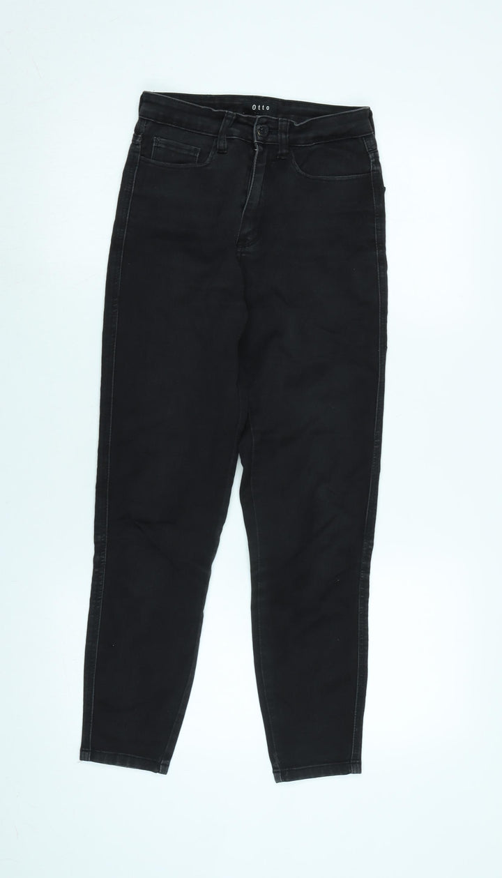 Otto Womens Black Cotton Blend Tapered Jeans Size 22 in L26 in Regular Zip