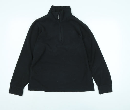 Trespass Womens Black Polyester Pullover Sweatshirt Size M Zip