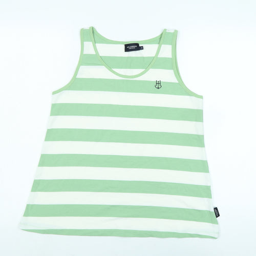 Holebrook Sweden Womens Green Cotton Blend Basic Tank Size M Scoop Neck