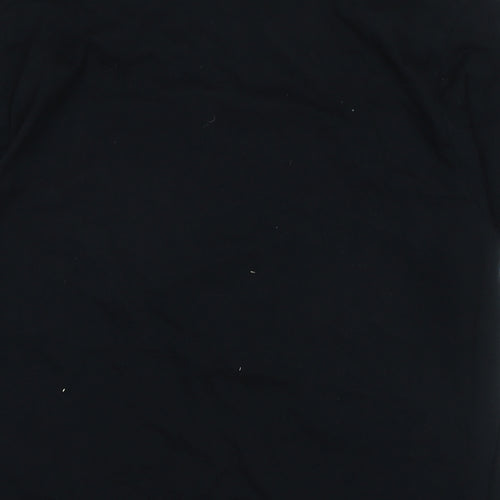 Rick and Morty Mens Black Cotton Blend T-Shirt Size XL Crew Neck - Pickle Rick