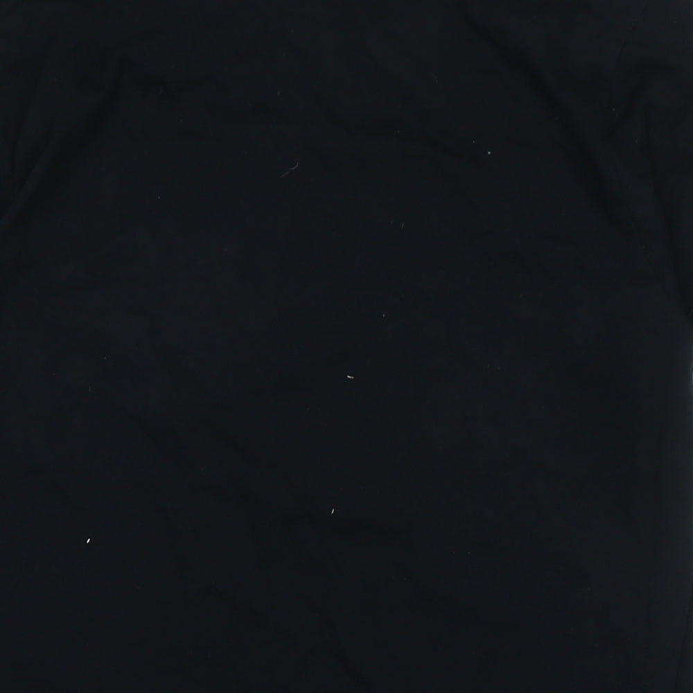 Rick and Morty Mens Black Cotton Blend T-Shirt Size XL Crew Neck - Pickle Rick