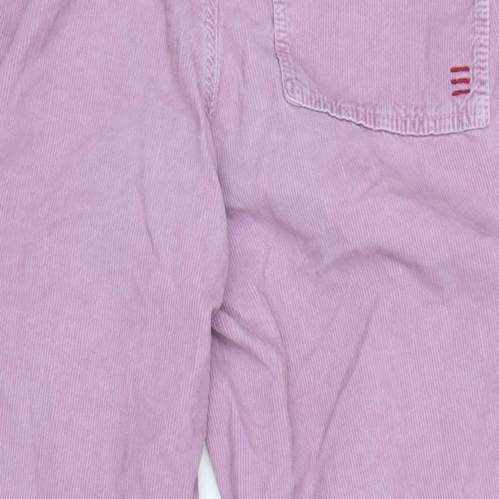 BDG Womens Purple Cotton Cargo Trousers Size S L27 in Regular Zip