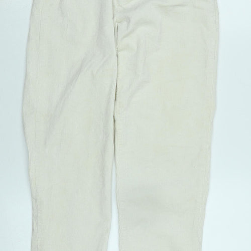 John Galt Womens Ivory Cotton Blend Trousers Size S L26 in Regular