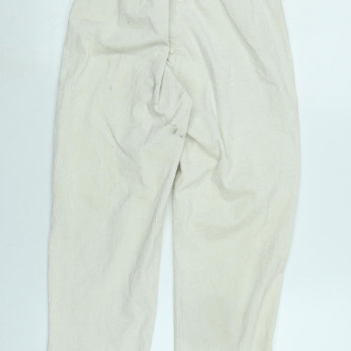 John Galt Womens Ivory Cotton Blend Trousers Size S L26 in Regular