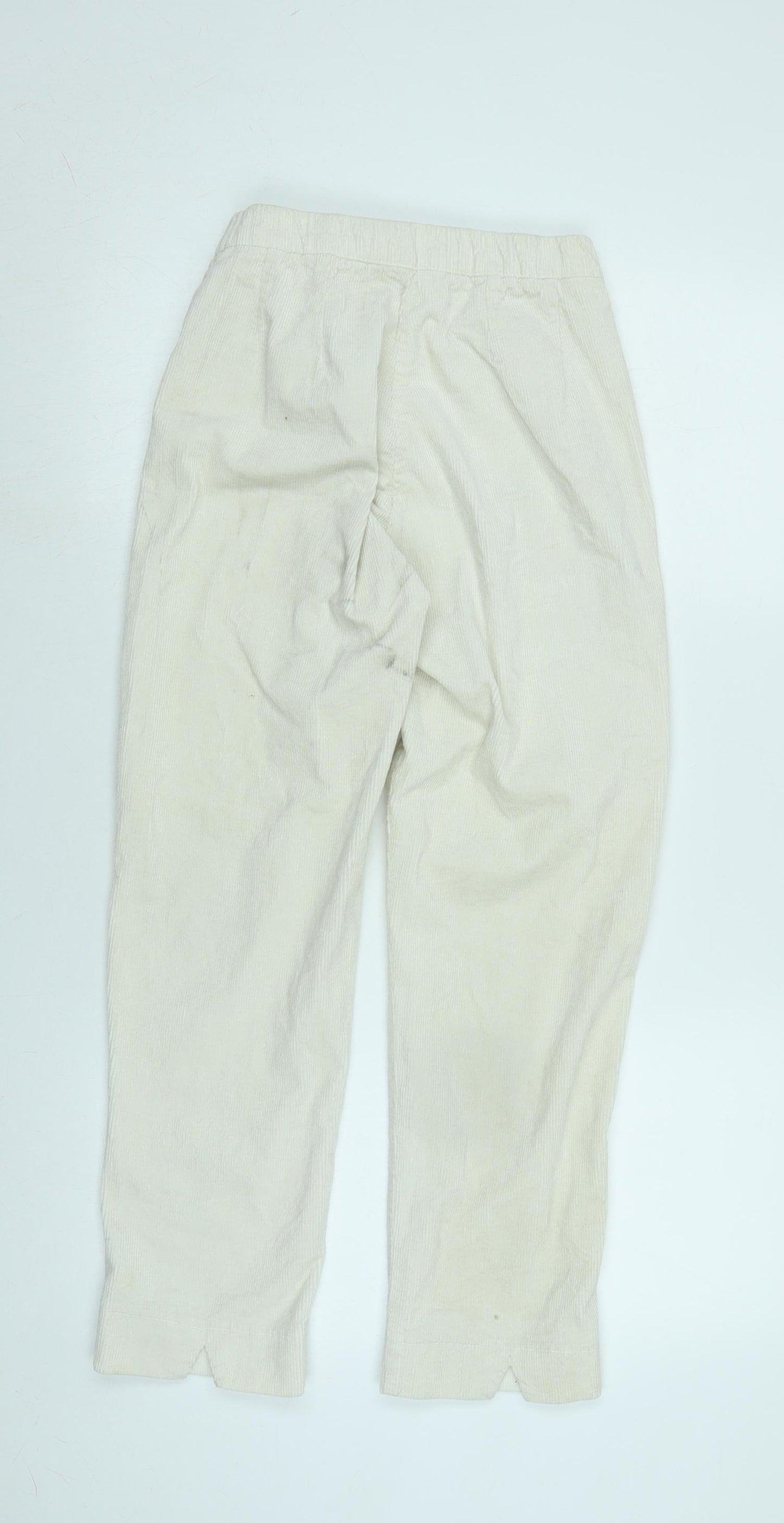 John Galt Womens Ivory Cotton Blend Trousers Size S L26 in Regular