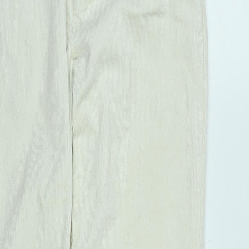 John Galt Womens Ivory Cotton Blend Trousers Size S L26 in Regular