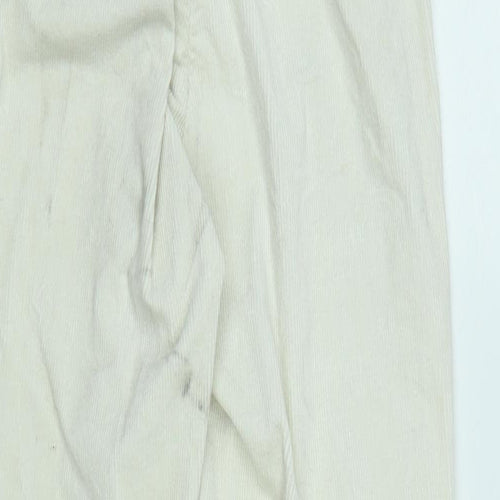 John Galt Womens Ivory Cotton Blend Trousers Size S L26 in Regular