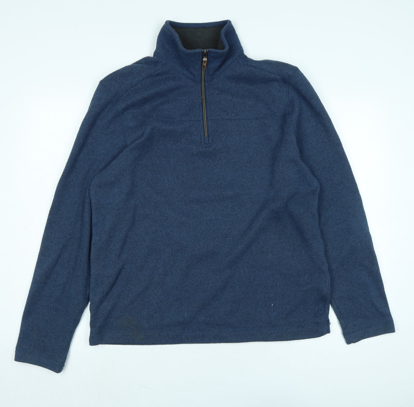 G H Bass & Co Mens Blue Polyester Pullover Sweatshirt Size L