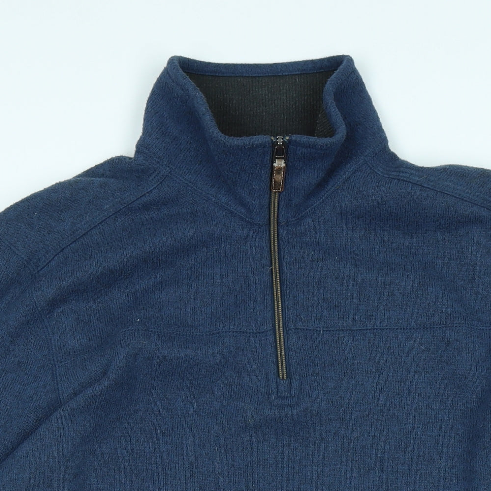 G H Bass & Co Mens Blue Polyester Pullover Sweatshirt Size L