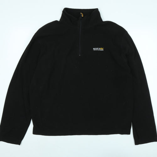 Regatta Mens Black Polyester Pullover Sweatshirt Size XL