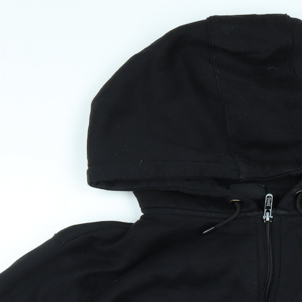 Lonsdale Mens Black Jacket Size 4XL Zip - Logo - Lonsdale