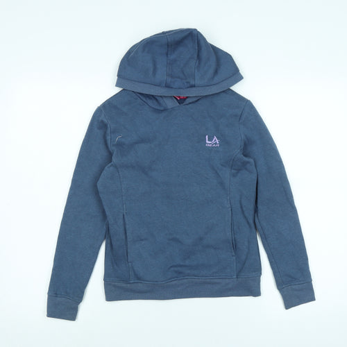 LA Gear Boys Blue Polyester Pullover Hoodie Size 9-10 Years