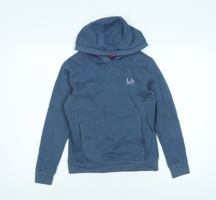 LA Gear Boys Blue Polyester Pullover Hoodie Size 9-10 Years