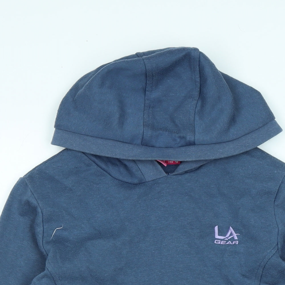LA Gear Boys Blue Polyester Pullover Hoodie Size 9-10 Years