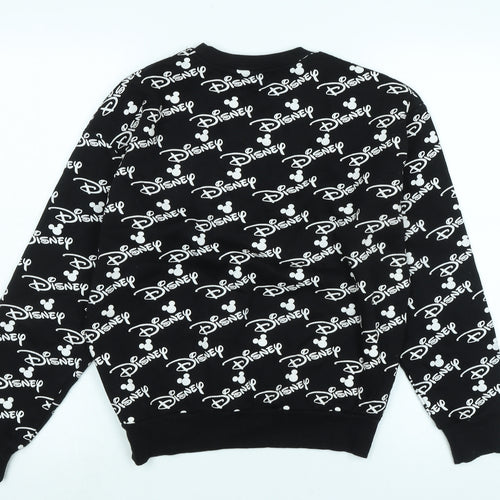 Disney Womens Black Polyester Pullover Sweatshirt One Size - Size 2XS - Disney