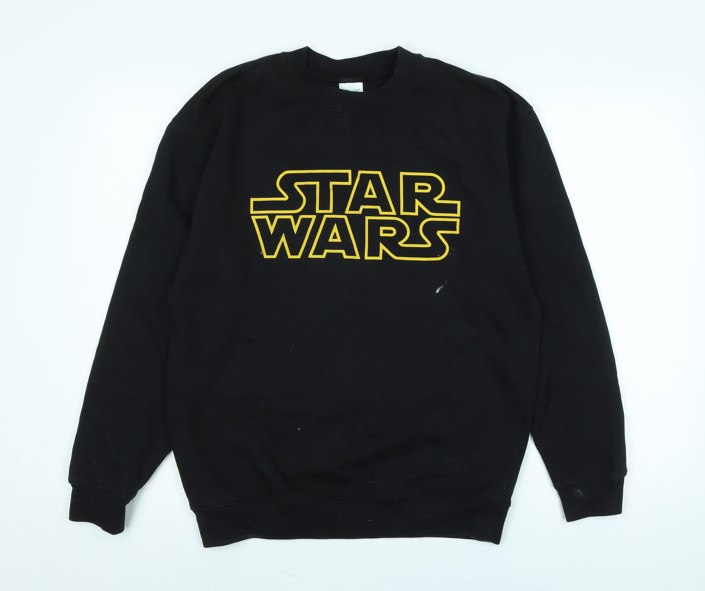 Star Wars Boys Black Polyester Pullover Sweatshirt Size M - Logo - Star wars