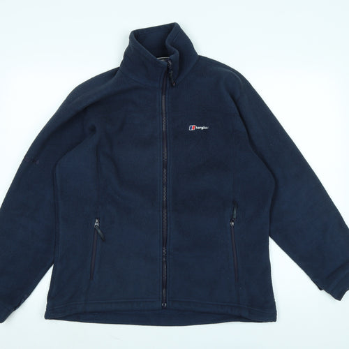 Berghaus Womens Blue Jacket Size 12 Zip - Logo