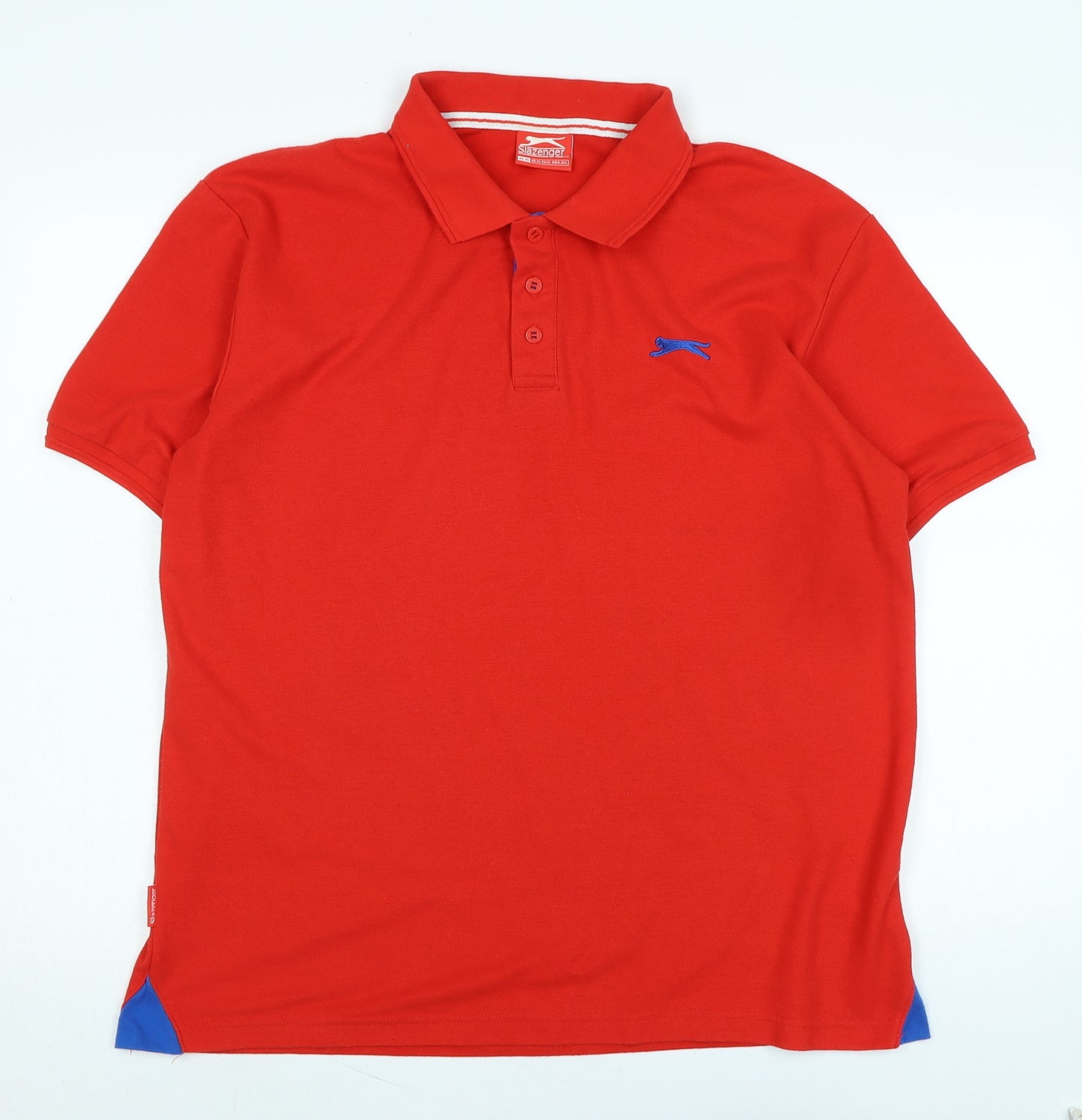 PUMA Mens Red Cotton Polo Size XL Collared - Logo