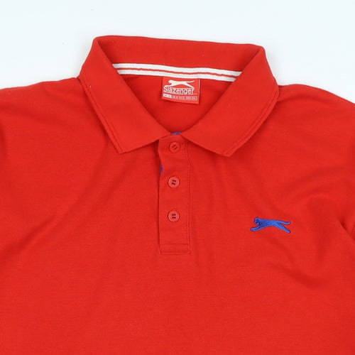 PUMA Mens Red Cotton Polo Size XL Collared - Logo