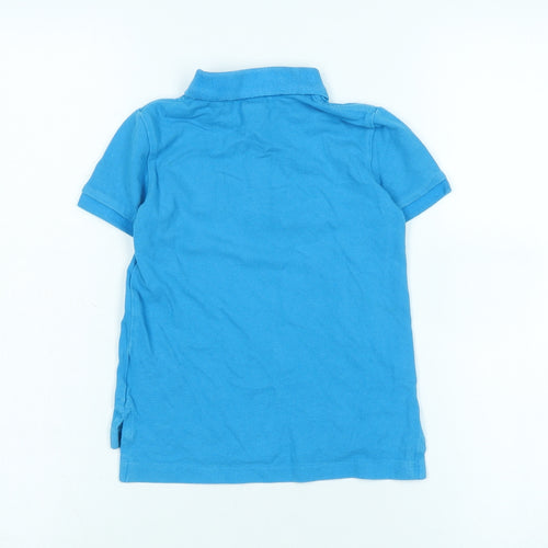 Polo Ralph Lauren Boys Blue Cotton Basic Polo Size 3 Years Collared - Logo