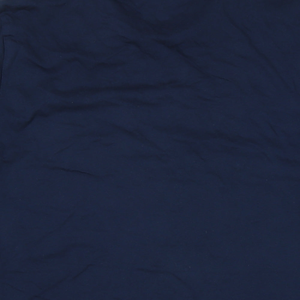 Lee Cooper Mens Blue Cotton T-Shirt Size 3XL Crew Neck - Logo - Lee Cooper
