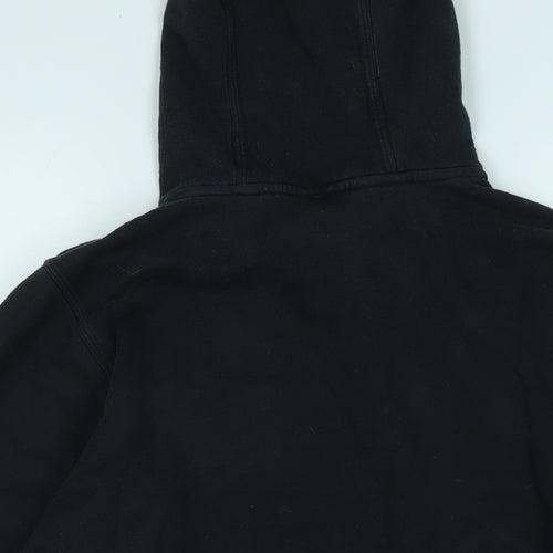 Nike Mens Black Polyester Pullover Hoodie Size XL - Logo