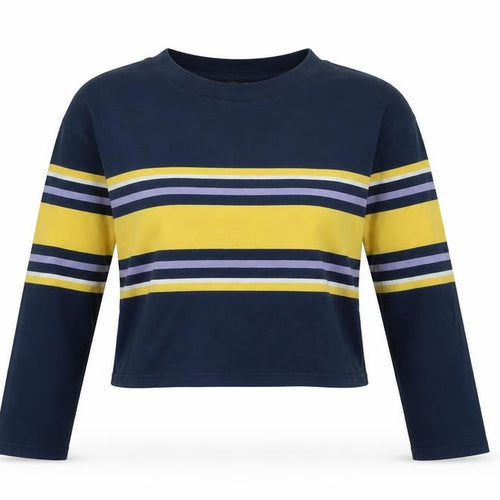 Urban Outfitters Womens Blue Cotton Jersey T-Shirt Size S Crew Neck - Logo
