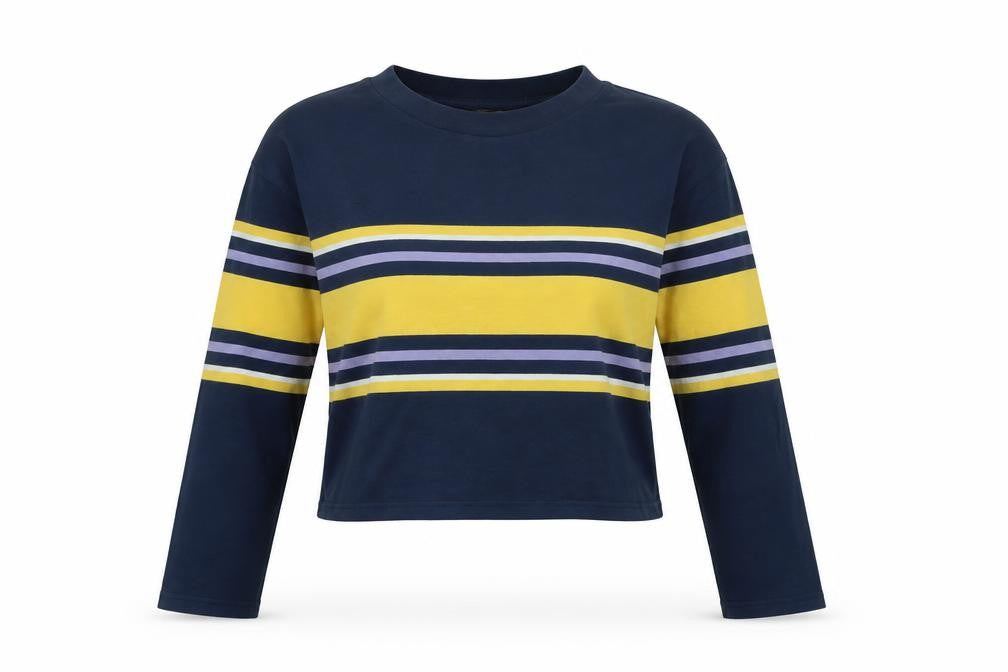 Urban Outfitters Womens Blue Cotton Jersey T-Shirt Size S Crew Neck - Logo