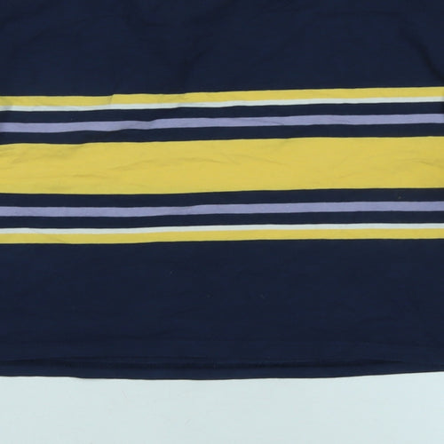 Urban Outfitters Womens Blue Cotton Jersey T-Shirt Size S Crew Neck - Logo