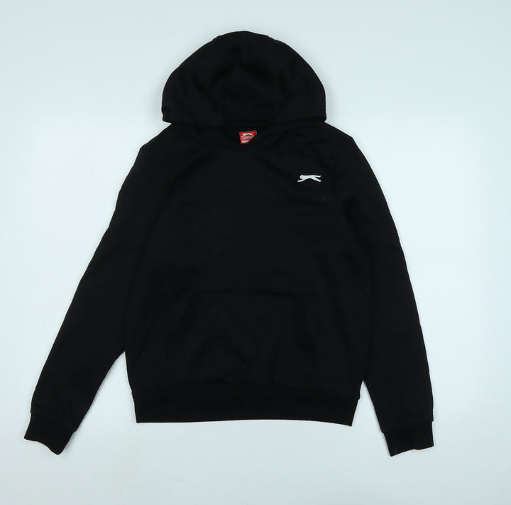 Slazenger Boys Black Polyester Pullover Hoodie Size 13 Years