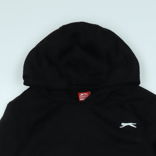 Slazenger Boys Black Polyester Pullover Hoodie Size 13 Years