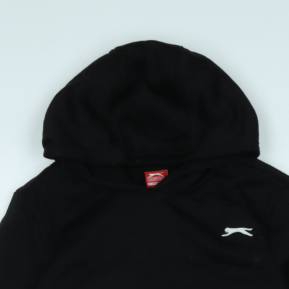 Slazenger Boys Black Polyester Pullover Hoodie Size 13 Years