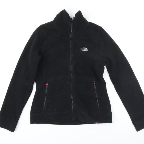 The North Face Womens Black Polyester Blend Full Zip Sweatshirt Size M Zip