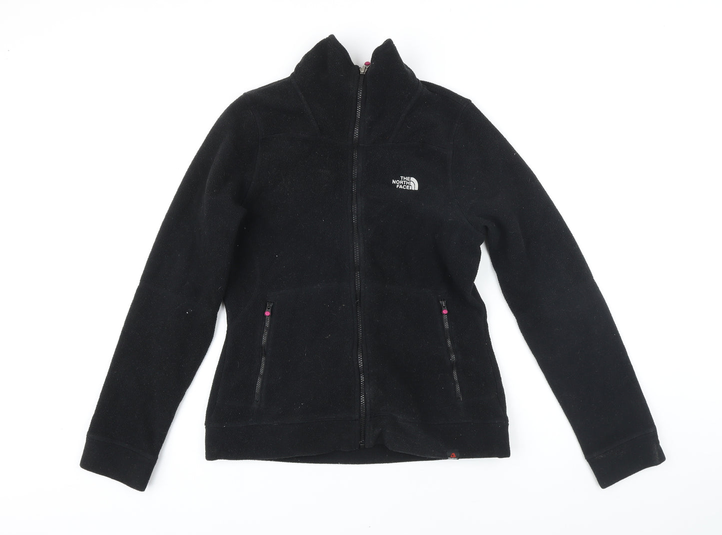 The North Face Womens Black Polyester Blend Full Zip Sweatshirt Size M Zip