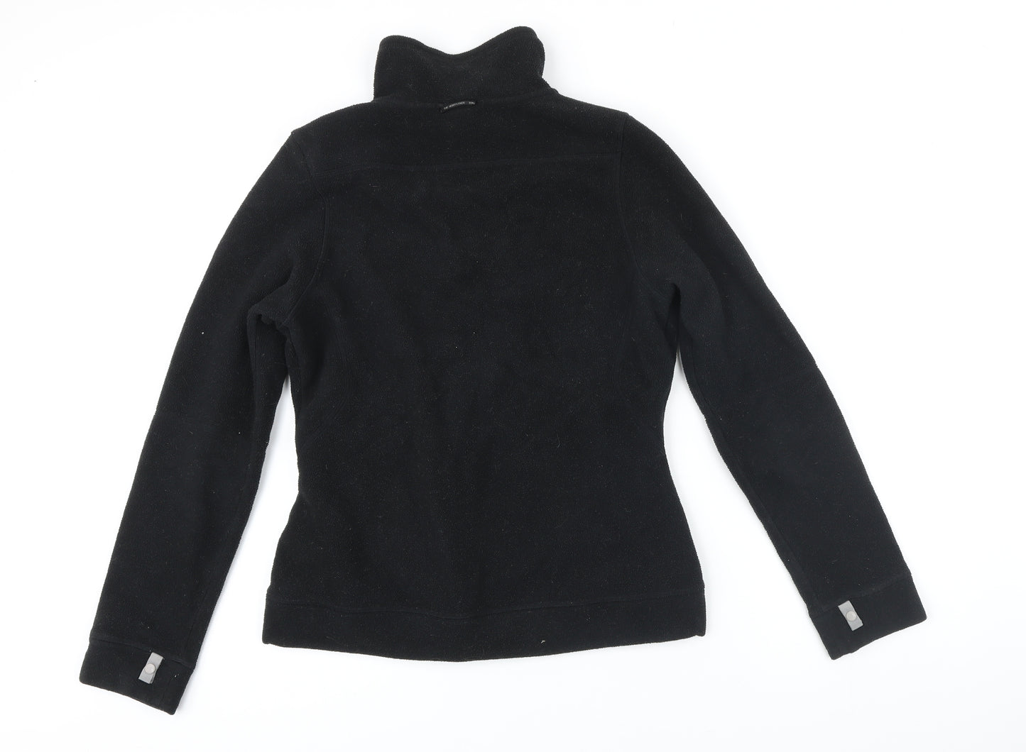 The North Face Womens Black Polyester Blend Full Zip Sweatshirt Size M Zip