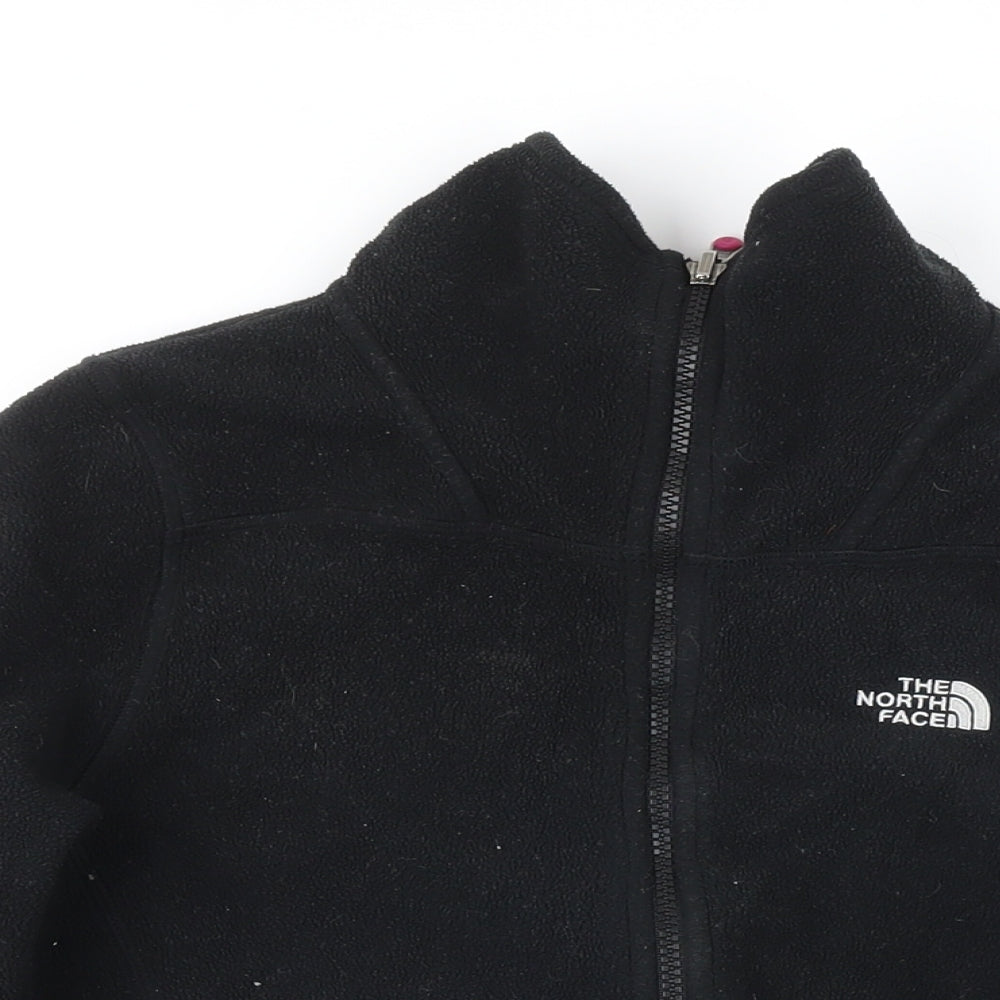 The North Face Womens Black Polyester Blend Full Zip Sweatshirt Size M Zip