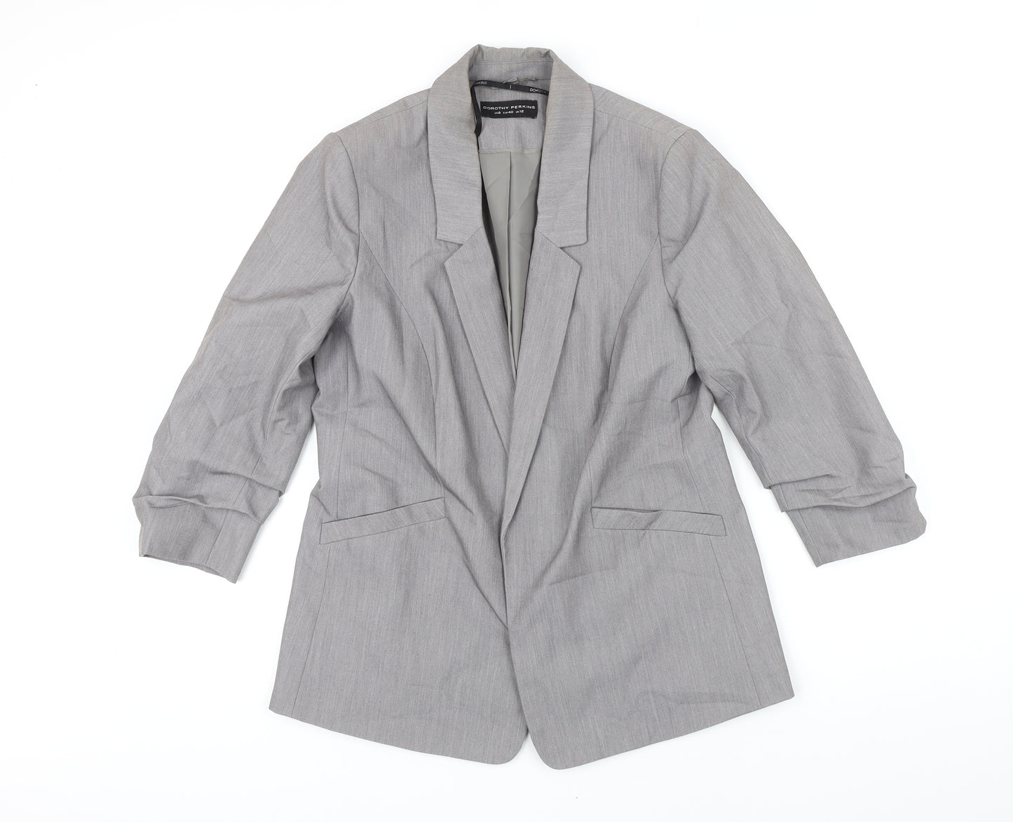 Dorothy Perkins Womens Grey Jacket Blazer Size 12