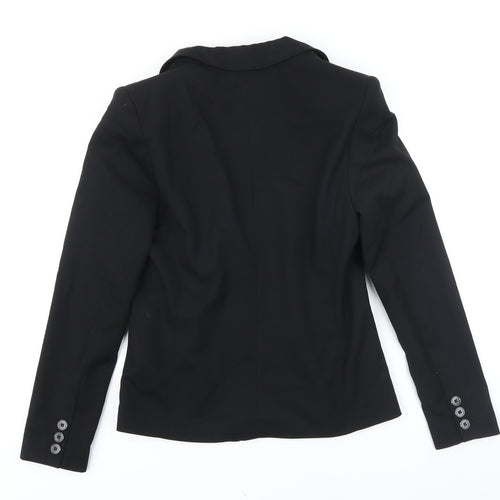 NEXT Womens Black Jacket Blazer Size 10 Button