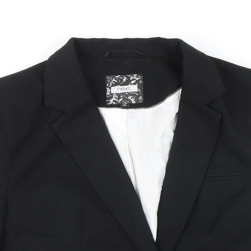 NEXT Womens Black Jacket Blazer Size 10 Button