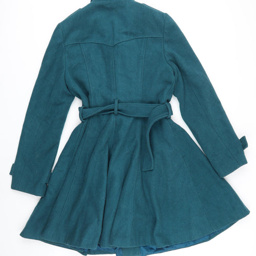 Atmosphere est.1969 Womens Green Overcoat Coat Size 14 Button